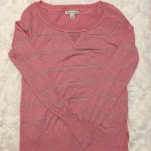 Banana Republic Pink Striped Sweater